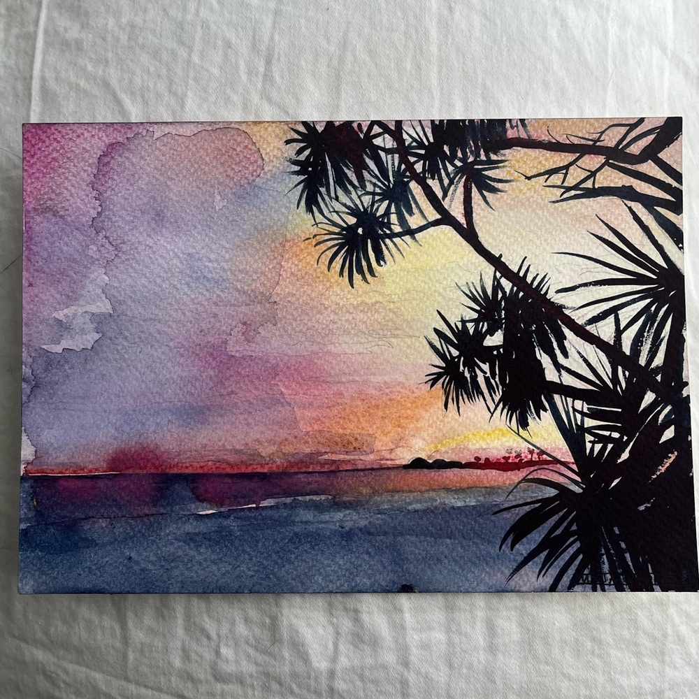 ✨2 for 80✨ Maja Wronska Palawan Sunset Painting